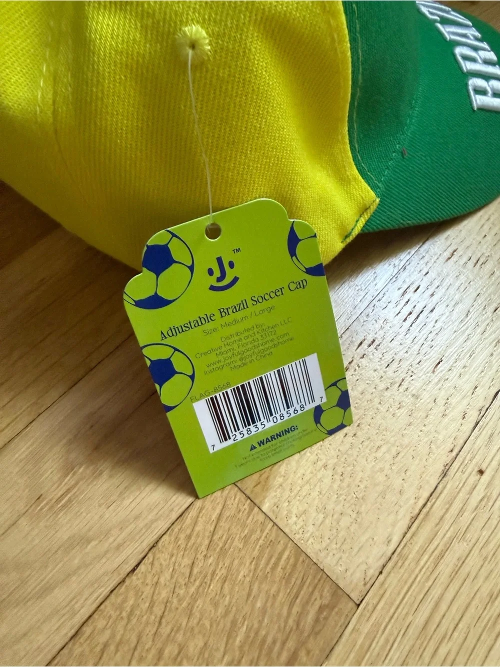 Brazil Soccer Fan Gear - Green & Yellow (Hat, Scarf, flags, bracelet, bandanna